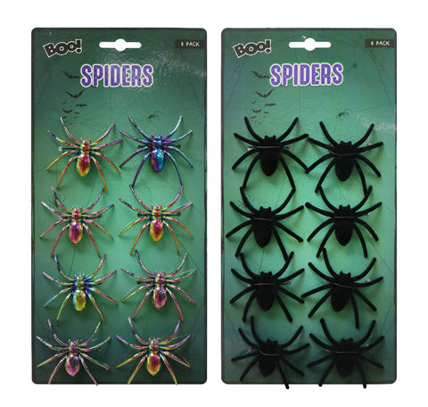SPIDERS 6.5cm 8pk ASST