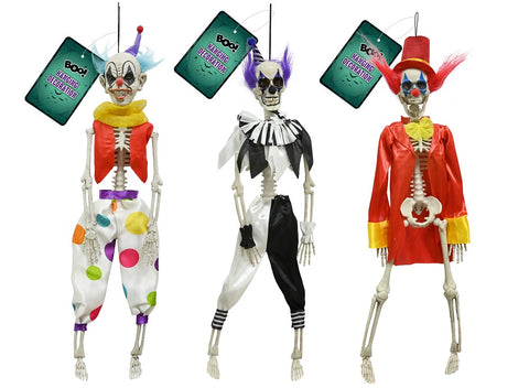 SKELETON CLOWN 40cm ASST