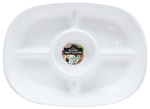 PARTY PLATTER REUSABLE 5 SECTION