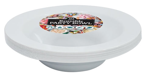 PARTY BOWL REUSABLE 420mL 10 PACK
