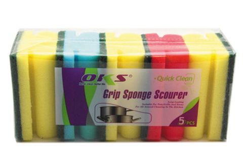Grip Sponge Scourer Oks 5pc