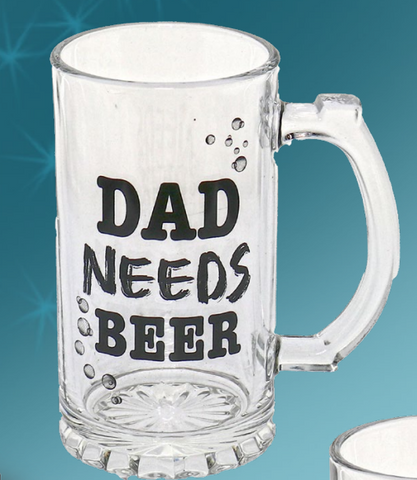 Dad Needs Beer Stein 500ml