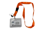 Lanyard Orange 2.*50cm w/ID Card Cover