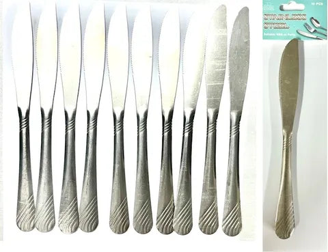 Stainless Steel Disposable Knife 10pc