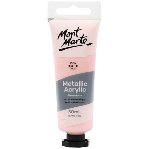 MM Metallic Acylic Paint 50ml Pink