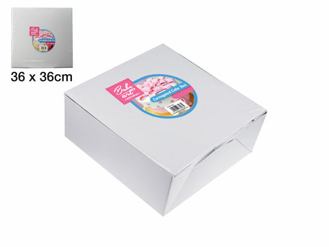 CORRUGATED CAKE BOX 36X36CM