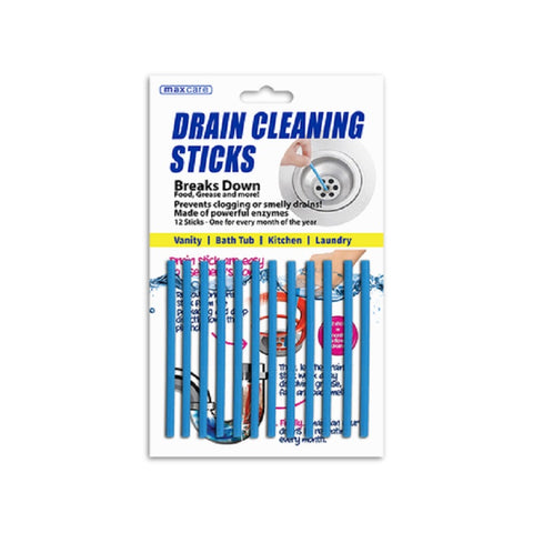 Maxcare Drain Cleaning Sticks 12's