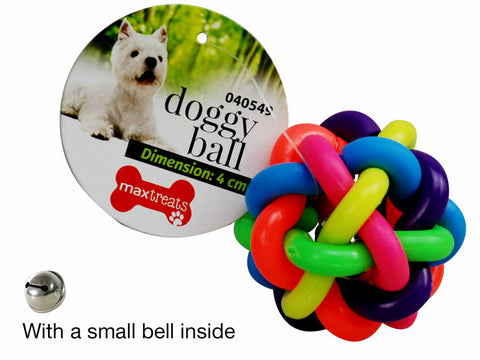 PET COLOURFUL BALL W/BELL