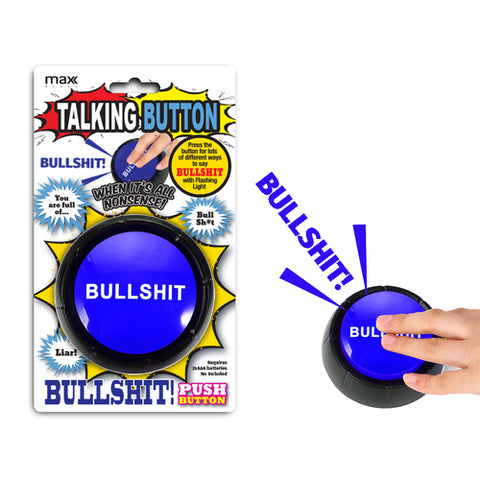Talking Button Blue Bullsh#t