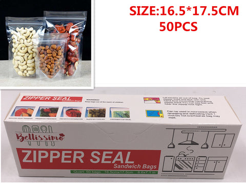ZIPPER SEAL BAG 50PC