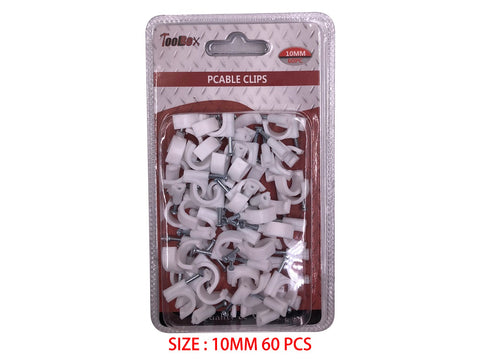 CABLE CLIPS 10MM 60PC