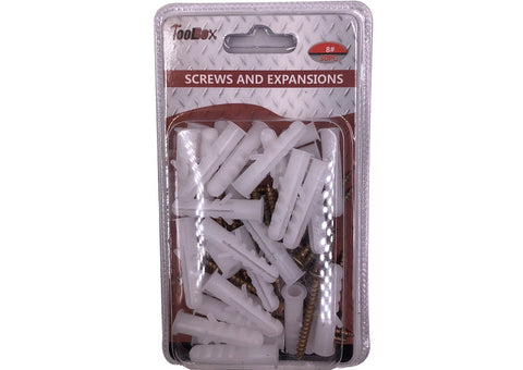 Screws and Expansions 30pc