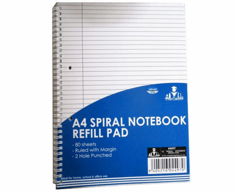 Notebook Spiral A4 80 Sheets