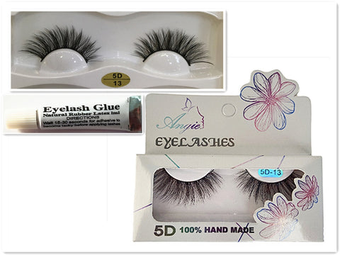 Eyelashes w/glue