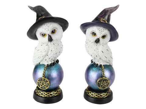 12.5cm Owl w/Witch Hat on Celtic Ball