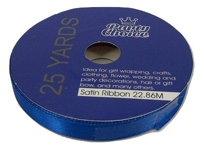 Satin Ribbon 1.0cm 22.86m  BLUE