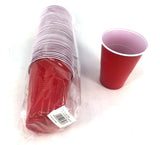 CUP DISPOSABLE RED 475ML 50PC