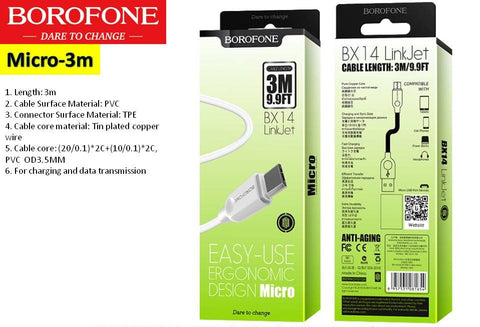 Micro 5-Pin USB Cable 3m