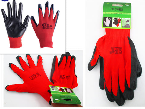 Gloves Rubber Coated 1 Pair