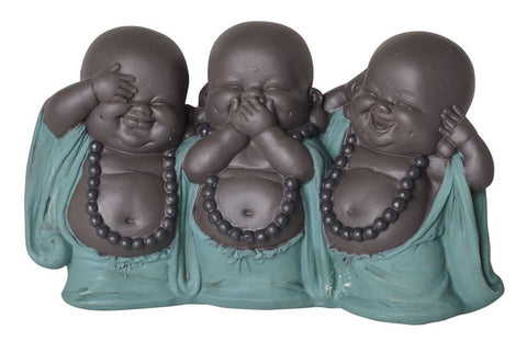 10cm Happy Buddha Trio