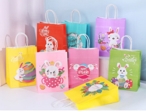 Easter Paper gift bag, size: 21x15x8cm