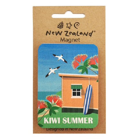 Magnet NZ Kiwi Summer 55x75mm