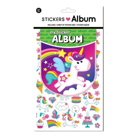 Sticker Album Unicorn 265x165mm