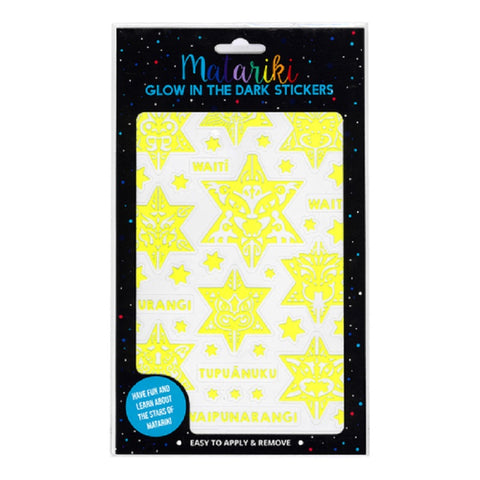 Matariki GID Star Stickers 170x275mm