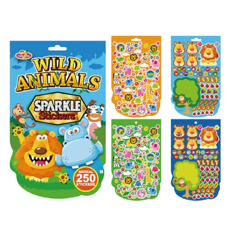 Sticker Pad Sparkle Animals