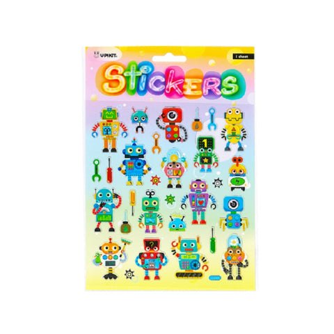 Stickers Playful Robots