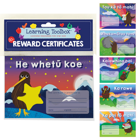 Reward Certificates Te Reo A5 30pc