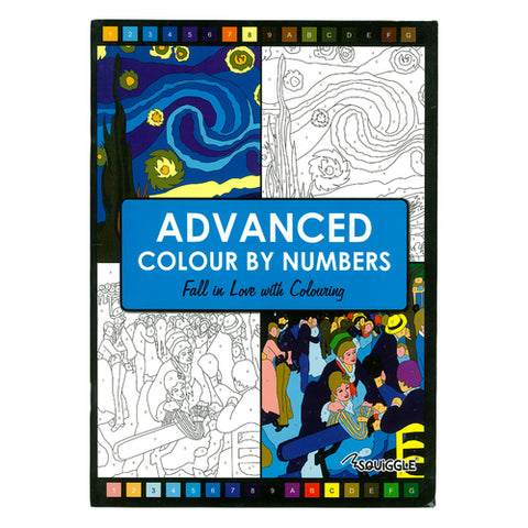 Advanced Colour By Number A4 Book