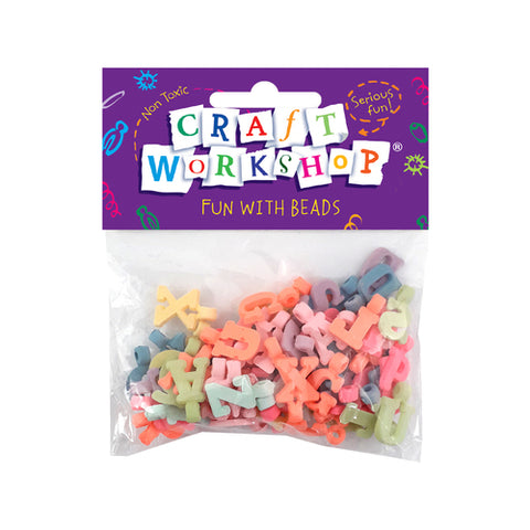 Craft Beads Pastel Alphabet 15g