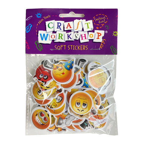 Craft Soft Stickers Emojis 40pc
