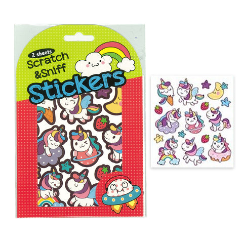 Stickers Scratch & Sniff Unicorns