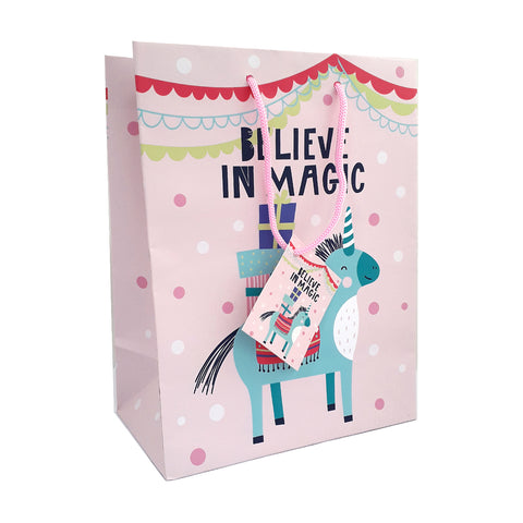 Gift Bag Magic Unicorn 17.8x23x10cm