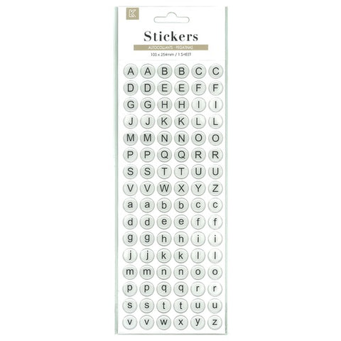 Stickers Alphabet Epoxy 254x 100mm