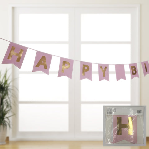 Luxe pink birthday bunting