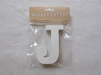 Wooden Letters 12CM J