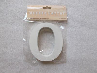 Wooden Letters 12CM O