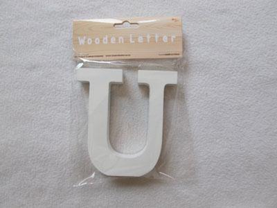 Wooden Letters 12CM U