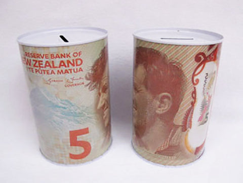 Money Tin 10x15cm $5 Note