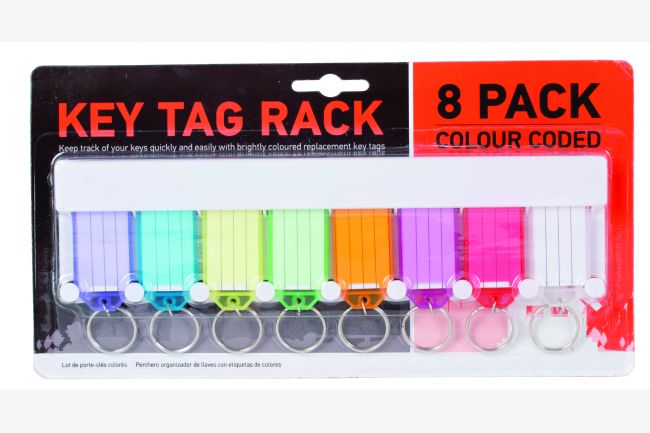KEY TAG RACK 8PC – Dollar Outlet