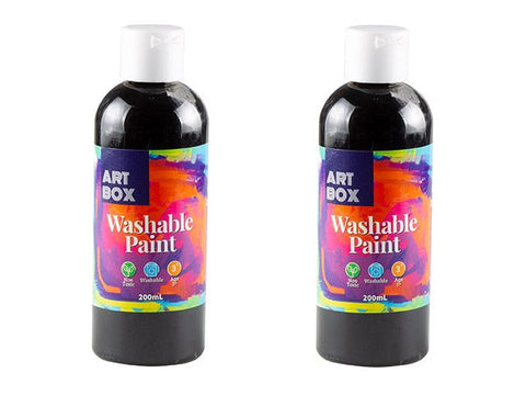 Washable Paint 200ml Black