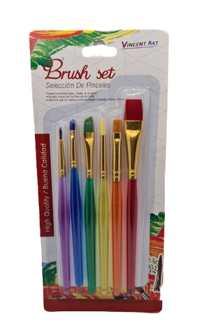 Artist Paint Brush Set 6pc