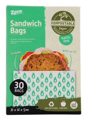 Compostable Sandwich Bag 30PK