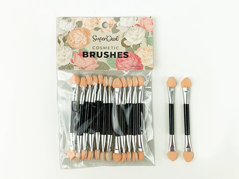 12pc Double Sided Sponge Tip Cosmetic Brush