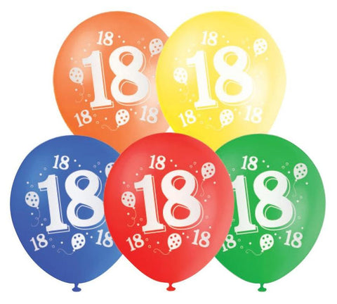 Printed Balloons 18th