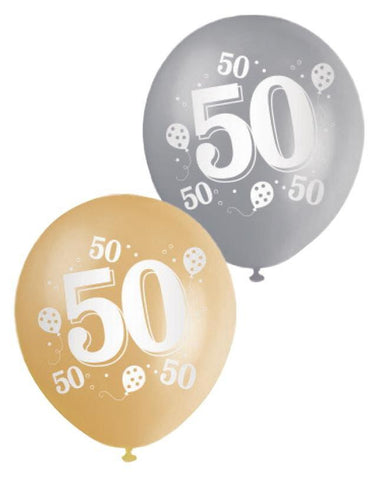 Printed Balloons 50th