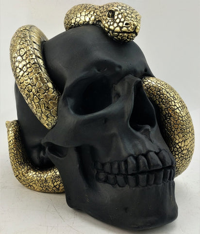 Skull Black Gold Snake